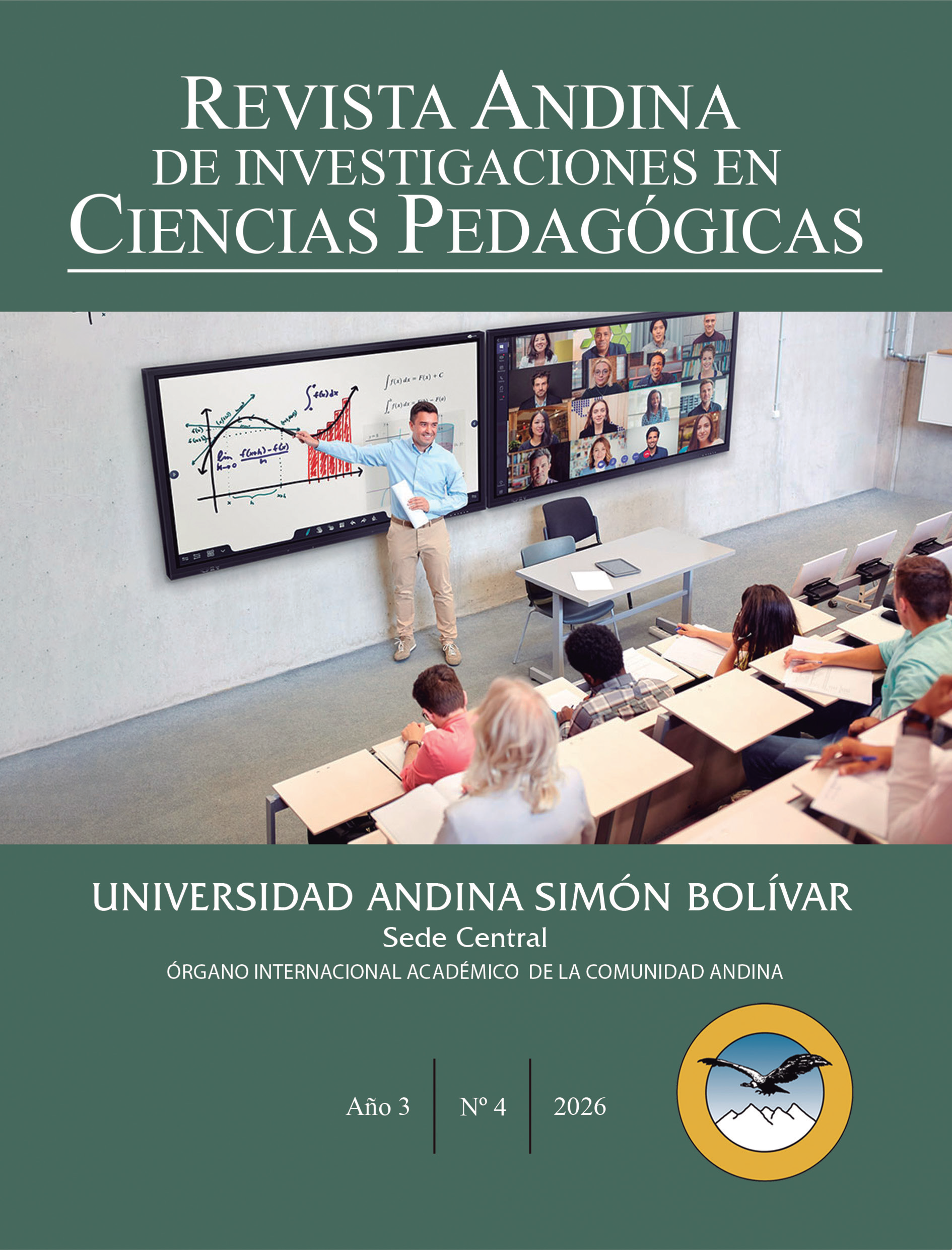 Portada de la revista en ciencias pedagógicas