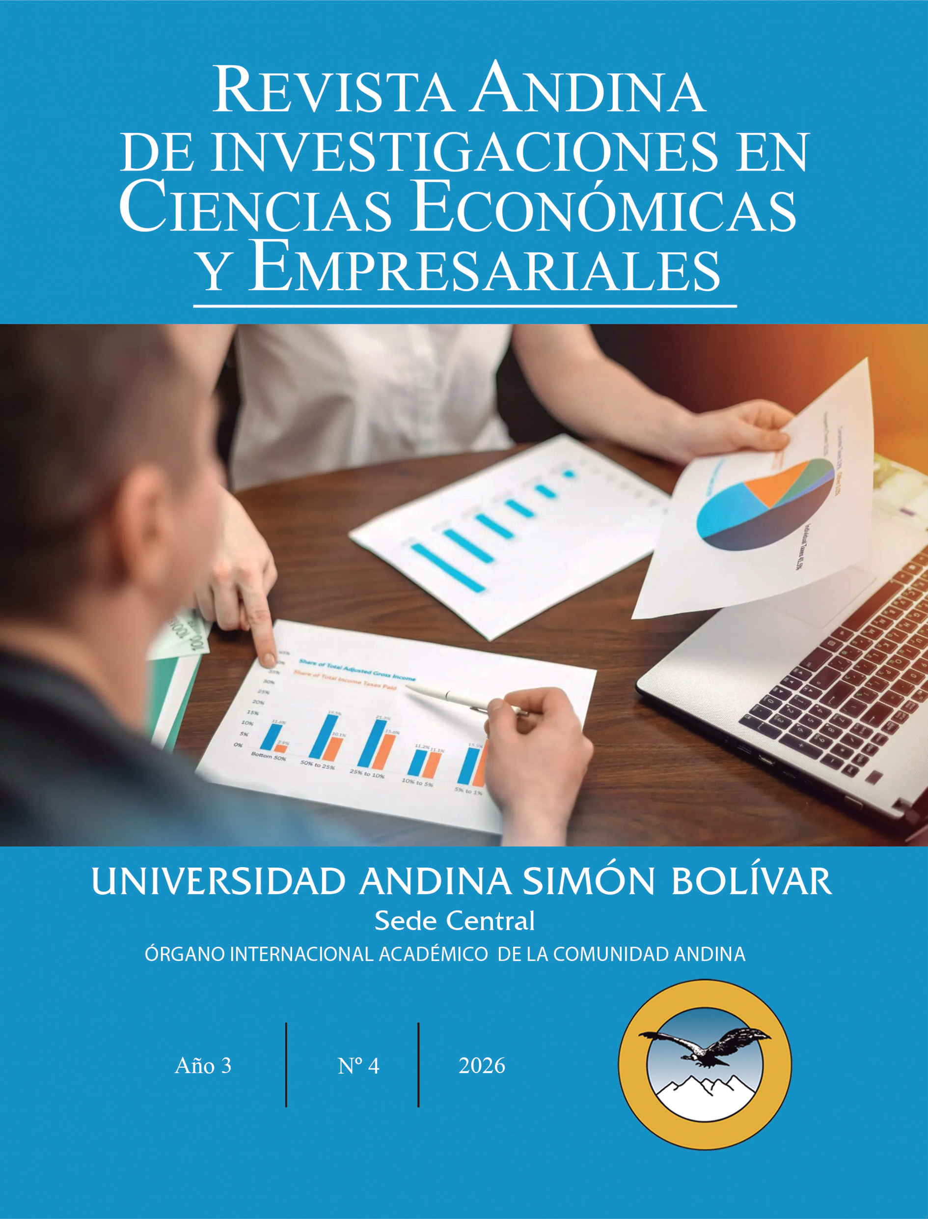 Portada de la revista en ciencias económicas